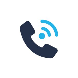Cordless phone handset icon illustration