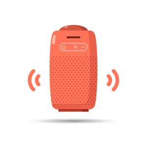 Conference speakerphone icon illustration