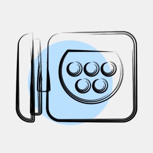 Desk phone icon illustration